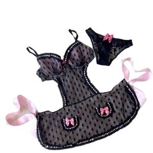 Victoria’s Secret Maid Costume Lingerie Set